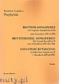 Okładka: Przybylski Bronisław Kazimierz, Miniatury rytmiczne - 10 miniatur na saksofon sopranowy i akordeon (ca 12', partytura + głosy)