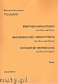 Okładka: Przybylski Bronisław Kazimierz, Miniatury rytmiczne - 10 miniatur na obój i fortepian (ca 12', partytura + głosy)