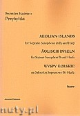 Okładka: Przybylski Bronisław Kazimierz, Wyspy Eolskie na saksofon sopranowy i harfę (ca 19', partytura + głosy)