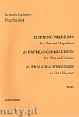 Okładka: Przybylski Bronisław Kazimierz, Preludia wiosenne na flet i klawesyn (partytura + głosy)
