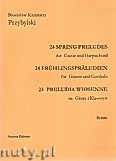 Okładka: Przybylski Bronisław Kazimierz, Preludia wiosenne na gitarę i klawesyn (partytura + głosy)