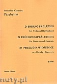 Okładka: Przybylski Bronisław Kazimierz, Preludia wiosenne na altówkę i klawesyn (partytura + głosy)