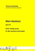 Okadka: Kamieniak Tomasz, Mare Nostrum op. 61 na saksofon altowy i foretepian
