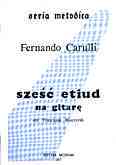 Okadka: Carulli Ferdinando, Sze etiud (opr. Franciszek Wieczorek)
