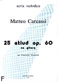 Okadka: Carcassi Matteo, 25 etiud op. 60 (opr. Franciszek Wieczorek)
