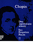 Okładka: Chopin Fryderyk, Dwa zapomniane utwory
