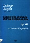 Okładka: Różycki Ludomir, Sonata op. 10