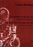 Okładka: Rieding Oskar, Concertino D-dur op. 25 (wyciąg fortepianowy)