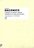 Okadka: Bacewicz Grayna, Koncert na altwk i orkiestr (wycig fortepianowy)
