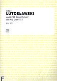 Okładka: Lutosławski Witold, Kwartet smyczkowy (głosy)