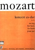 Okładka: Mozart Wolfgang Amadeusz, Koncert Es-dur KV 495 na róg i orkiestrę (wyciąg fortepianowy)