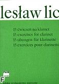 Okadka: Lic Lesaw, 15 wicze na klarnet