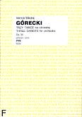Okładka: Górecki Henryk Mikołaj, Trzy tańce op. 34 na orkiestrę (partytura)