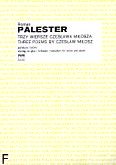 Okadka: Palester Roman, Trzy wiersze Czesawa Miosza na sopran i 12 instrumentw (partytura+wycig fortepianowy)