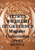 Okładka: Piotr z Grudziądza, Opera musica (partytura)