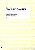 Okładka: Twardowski Romuald, Fantazja hiszpańska na skrzypce i orkiestrę (wyciąg fortepianowy)