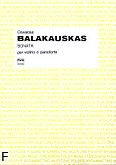 Okadka: Balakauskas Osvaldas, Sonata na skrzypce i fortepian