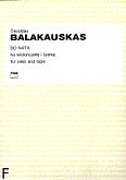 Okładka: Balakauskas Osvaldas, Do Nata na wiolonczelę i taśmę