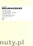 Okładka: Balakauskas Osvaldas, Chopin - Hauer na altówkę, sopran, tenor, 2 fortepiany, grupę aktorów i taśmę (partytura)