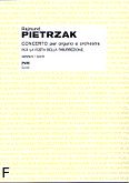 Okładka: Pietrzak Rajmund, Concerto per organo e orchestra per la Festa della Risurrezione (partytura)