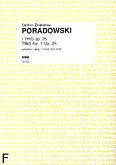 Okładka: Poradowski Stefan Bolesław, I Trio op. 25 na skrzypce, altówkę i kontrabas (partytura)