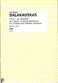 Okadka: Balakauskas Osvaldas, Tyla-le silence na 4 gosy i orkiestr kameraln (partytura)