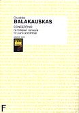 Okadka: Balakauskas Osvaldas, Concertino na fortepian i smyczki (partytura)