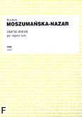 Okadka: Moszumaska-Nazar Krystyna, Oratio brevis per organo solo (solo)