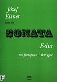 Okadka: Elsner Jzef, Sonata F-dur op. 10 nr 1