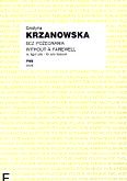 Okadka: Krzanowska Grayna, Bez poegnania na fagot solo