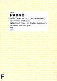 Okładka: Radko Piotr, Introdukcja. Allegro barbaro