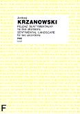 Okładka: Krzanowski Andrzej, Pejzaż sentymentalny na dwa akordeony (partytura)