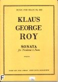 Okadka: Roy Klaus George, Trombone sonata trombone and piano op.13