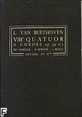Okładka: Beethoven Ludwig van, VIII Kwartet smyczkowy op. 59 nr 2 e-moll (partytura)