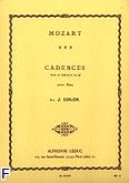 Okadka: Mozart Wolfgang Amadeusz, 3 cadences pour le concerto en re flute seule