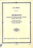 Okadka: Bach Johann Sebastian, Siciliano flute a bec alto et piano