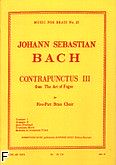 Okadka: Bach Johann Sebastian, Art of fugue/contrapunctus 3 brass quintet/score and parts(ption/pties)mfb035