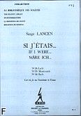 Okadka: Lancen Serge, Si j'etais (nr 28 Lulli/nr 29 Monteverdi/ne 30 Bach)