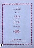 Okadka: Bach Johann Sebastian, Aria 4 trombones BWV 1068 (partytura+gosy)
