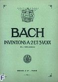 Okadka: Bach Johann Sebastian, Inventions a 2 et 3 voix
