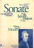 Okadka: Mozart Wolfgang Amadeusz, Sonate clarinette et piano k454 sib majeur