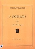 Okadka: Martin Bohuslav, Sonate nr 1 pour violoncelle et piano