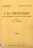 Okładka: Didier Yves, A la Decouverte de la Musique des XVII et XVIII siecles