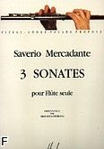 Okadka: Mercadante Saverio, 3 Sonates pour Flute seule