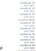 Okadka: Leguay Jean-Pierre, Madrigal VII