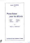 Okadka: Vierne Louis, Messe Basse pour les Dfunts Op.62