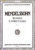 Okadka: Mendelssohn-Bartholdy Feliks, Rondo Capriccioso Op.14