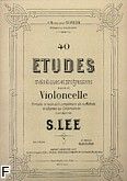 Okadka: Lee Sebastian, 40 Etudes Mlodiques Op. 31 vol. 1