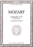 Okadka: Mozart Wolfgang Amadeusz, Sonate No 4 en mi mineur - Violon et Piano