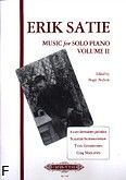 Okadka: Satie Erik, Music for solo piano volume II